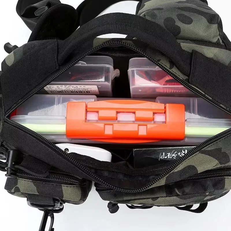 アウトドア戦術キャンプクライミングウエストスリングバッグクロ - Outdoor Camping Storage Box のレビューと価格