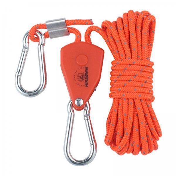 テントガイライン調整可能なラチェットロープハンガー反射テニシ - Outdoor Camping Guy のレビューと価格