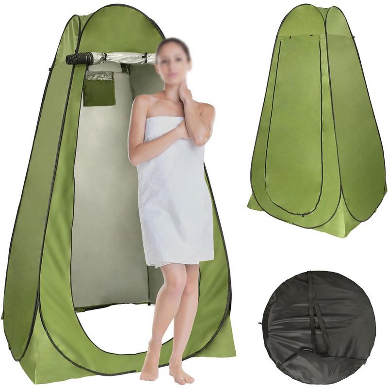 ポータブル屋外キャンプテントポップアッププライバシーシャワー - Outdoor Camping Toilet Tent のレビューと価格