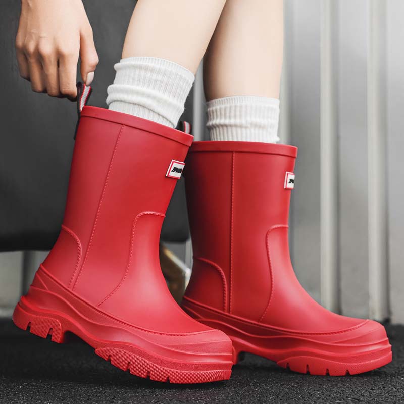 女性用ハイチューブレインブーツ厚底快適滑り止め耐摩耗性ブーツ - Outdoor Camping On Youtube のレビューと価格
