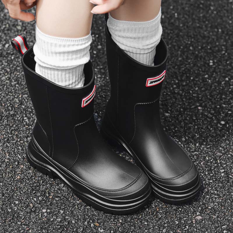女性用ハイチューブレインブーツ厚底快適滑り止め耐摩耗性ブーツ - Outdoor Camping On Youtube のレビューと価格