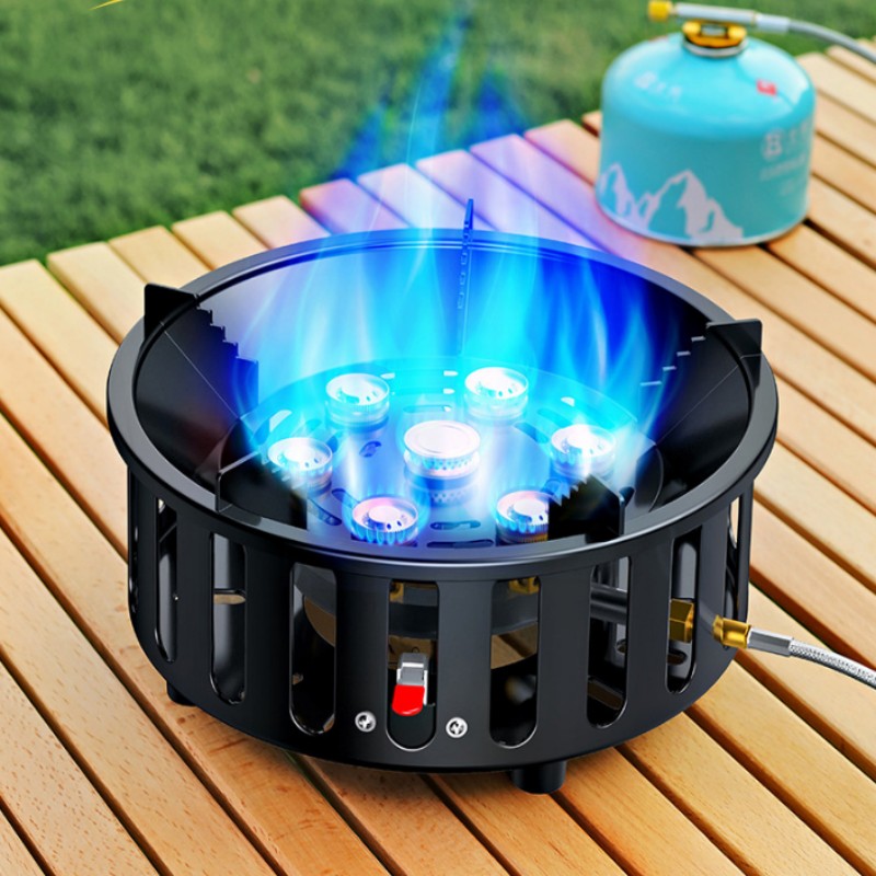 高出力7芯21000Wポータブルキャンプストーブ、強風対応屋 - Outdoor Camping Outlet のレビューと価格