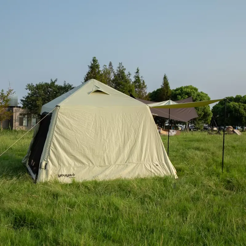 防水ポータブルオックスフォード生地エアテント、家族でのアウト - Outdoor Camping Adventures のレビューと価格