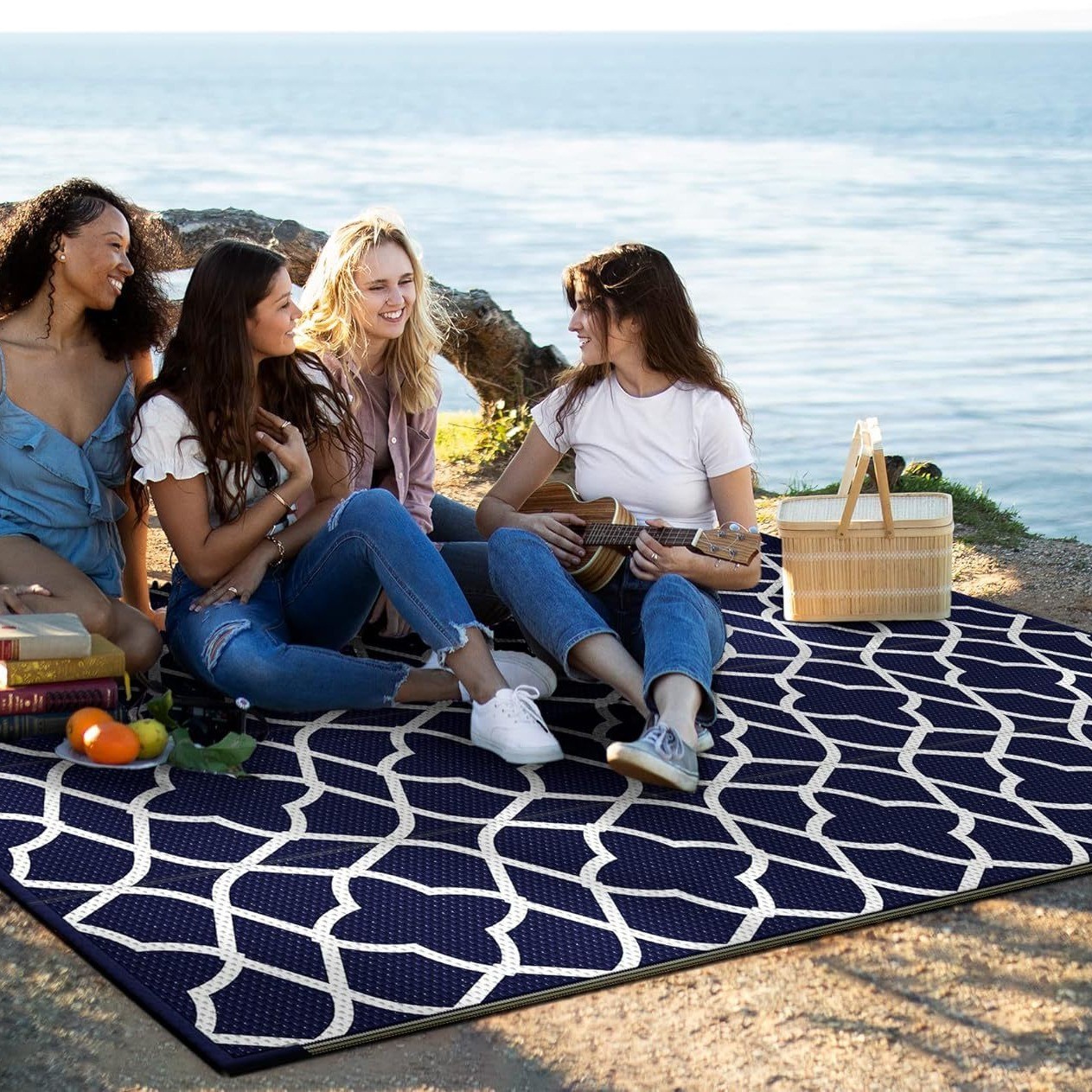 RVオーニングカーペット屋外キャンプピクニックマットラグ耐性 - Outdoor Camping Decke のレビューと価格