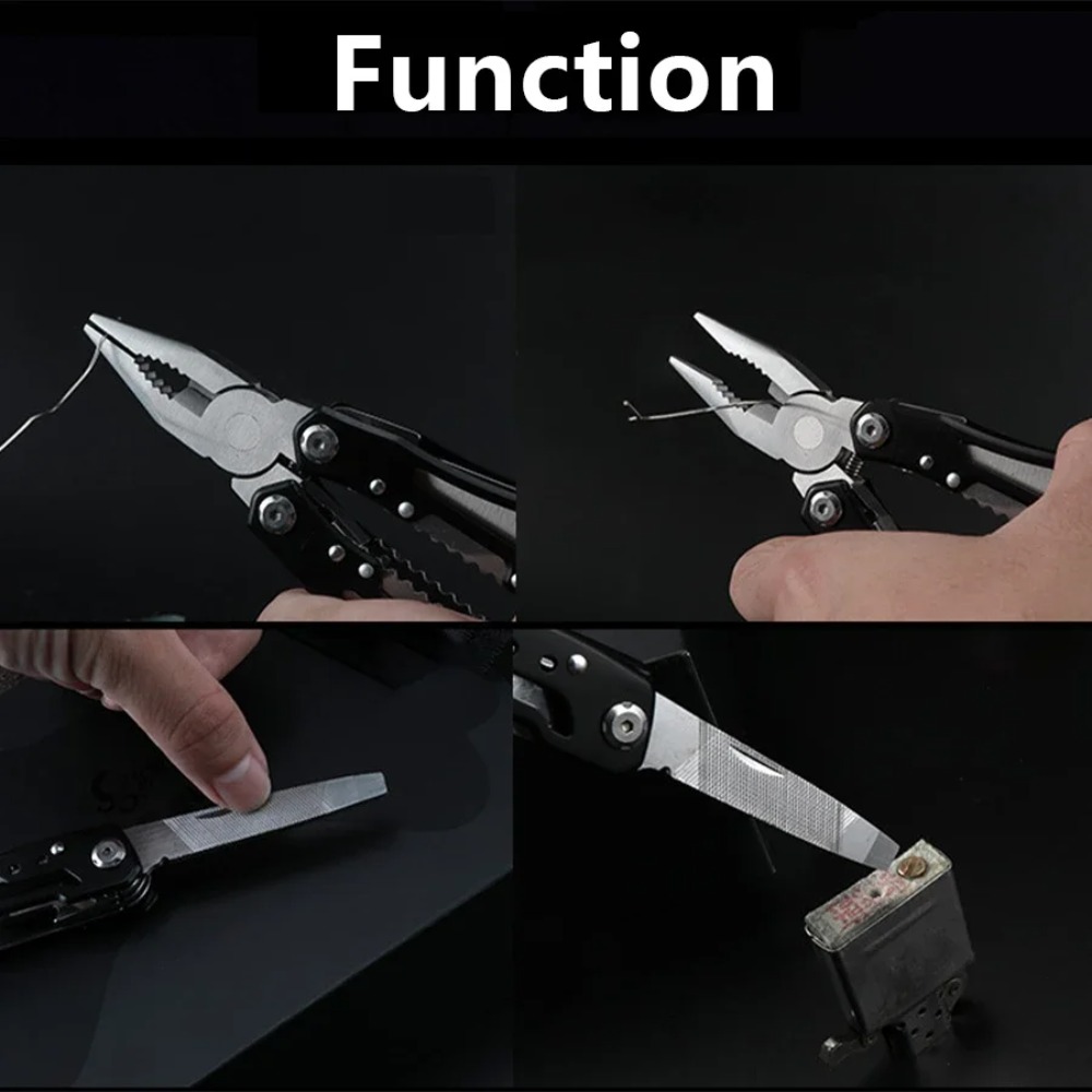キャンプ用マルチツール ステンレス製携帯折りたたみナイフプラ - Camping Knife Multi-Tool のレビューと価格