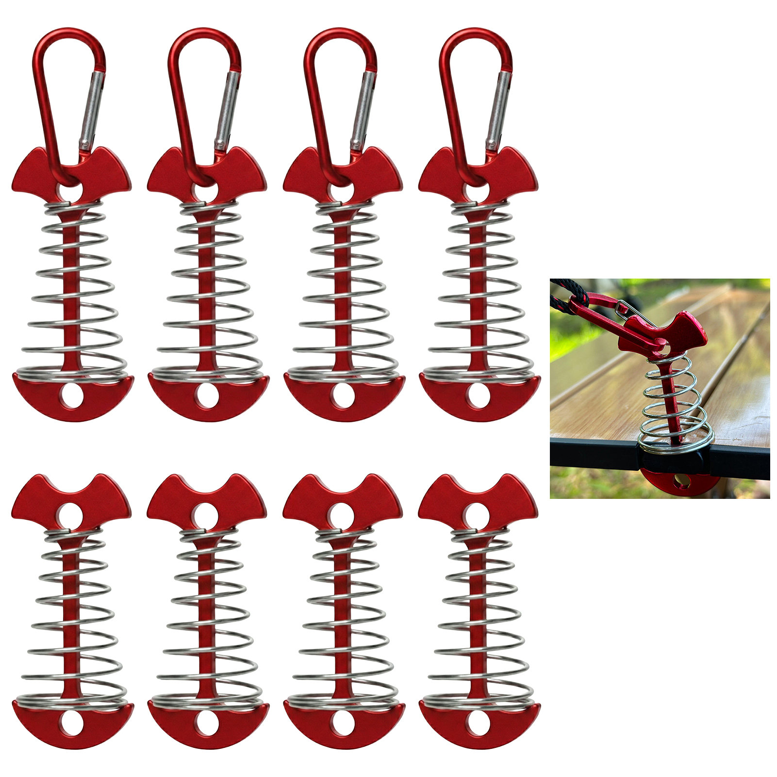8個入り調整可能なプランクフロアースプリングフィッシュボーン - Outdoor Camping Decke のレビューと価格