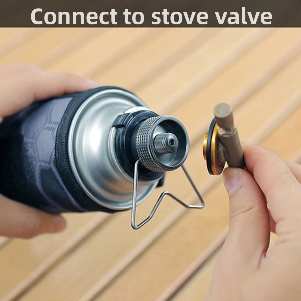 ポータブルアルミ合金ブタンアダプタースクリューオンバルブノズ - Outdoor Camping On Youtube のレビューと価格