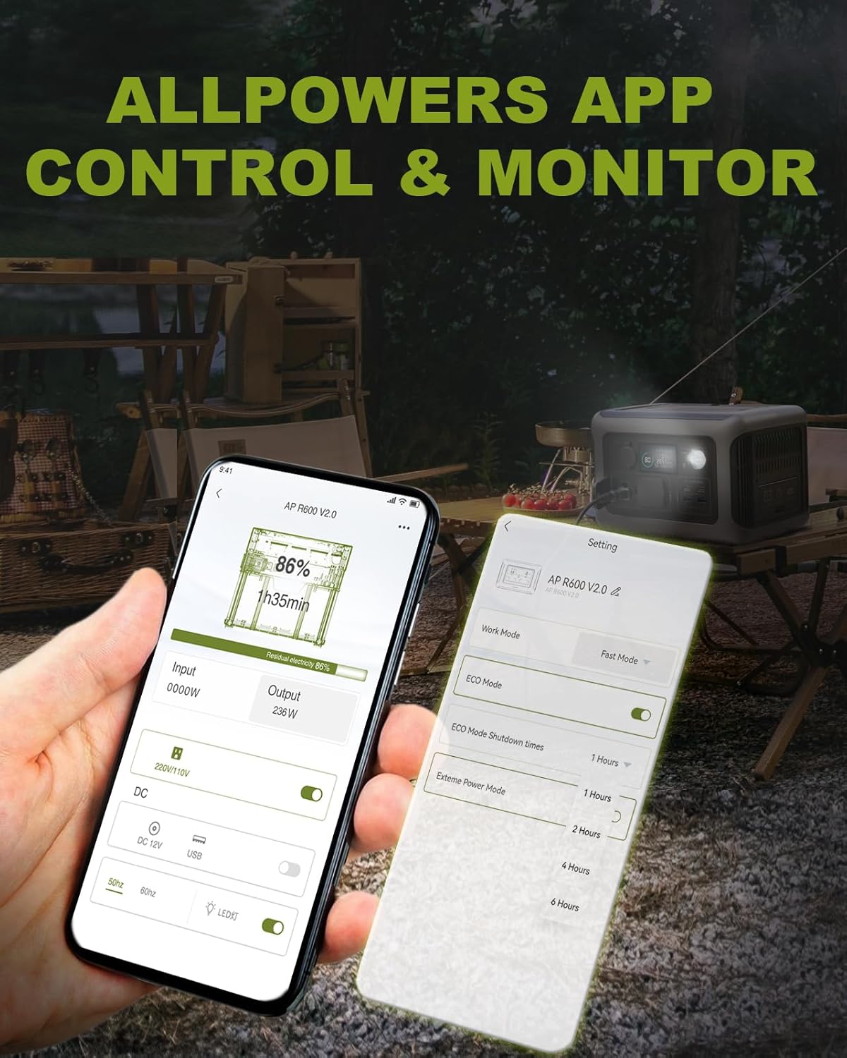 ALLPOWERS ポータブル パワーステーション R600 - Outdoor Camping Outlet のレビューと価格