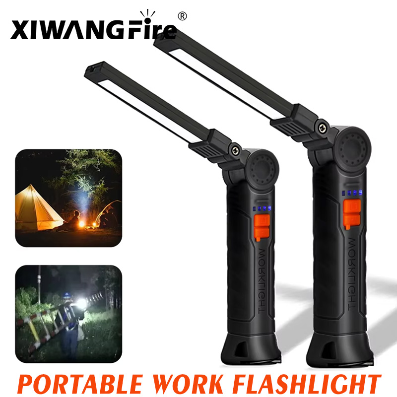 充電式 LED 懐中電灯 ワークライト マグネット&フック、 - Outdoor Camping Jobs のレビューと価格