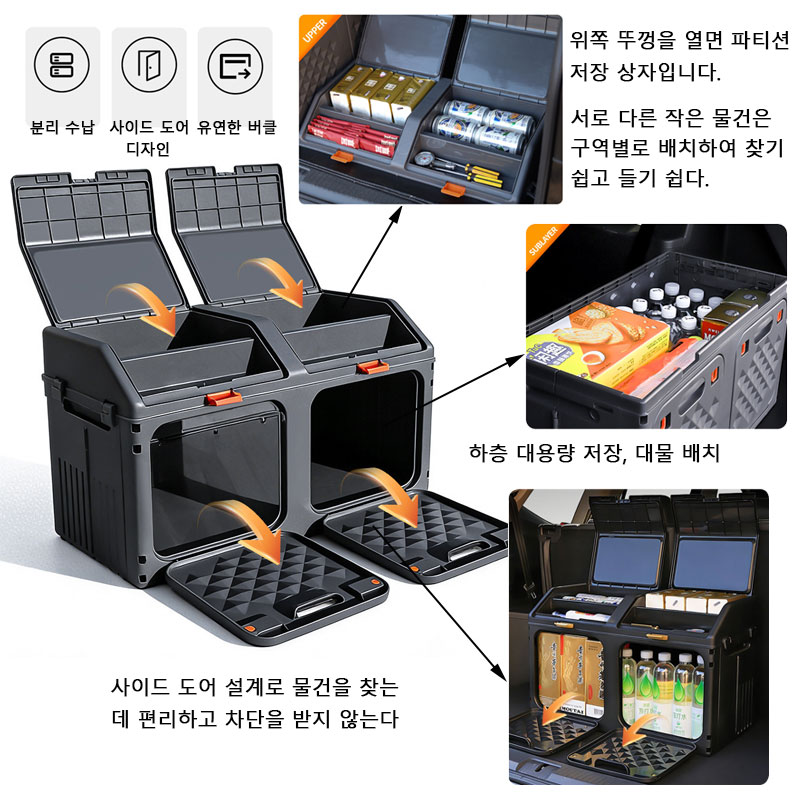 改良型傾斜式カートランク収納ボックス アウトドアキャンプ用折 - Outdoor Camping Storage Box のレビューと価格