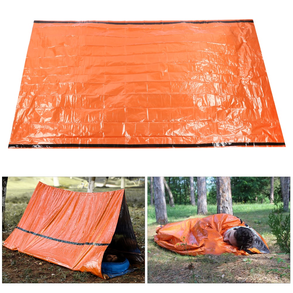 耐久性のあるPEアルミフィルム緊急テント、破れにくい、ホイッ - Outdoor Camping On Youtube のレビューと価格