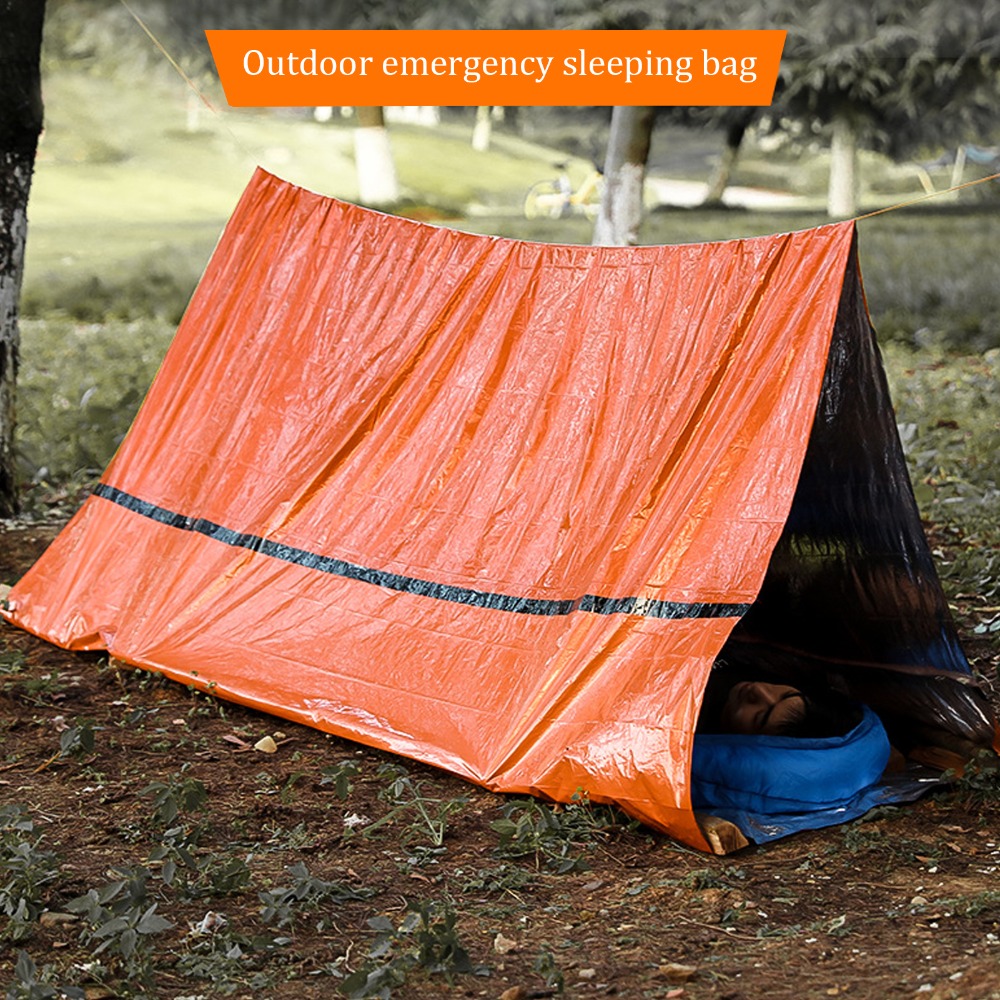 耐久性のあるPEアルミフィルム緊急テント、破れにくい、ホイッ - Outdoor Camping On Youtube のレビューと価格