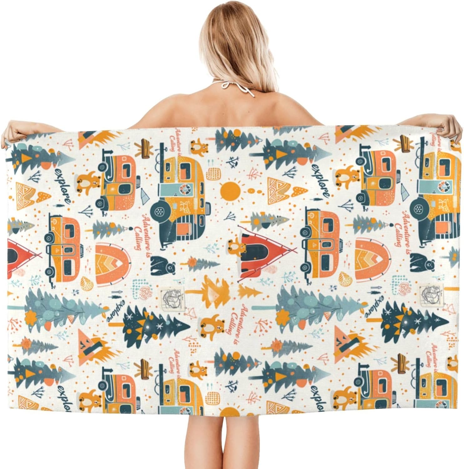 キャンプアドベンチャービーチタオル マイクロファイバー速乾  - Camp Towel Microfiber のレビューと価格