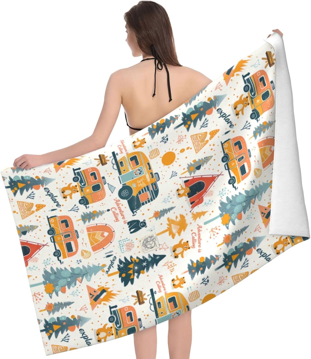 キャンプアドベンチャービーチタオル マイクロファイバー速乾  - Camp Towel Microfiber のレビューと価格