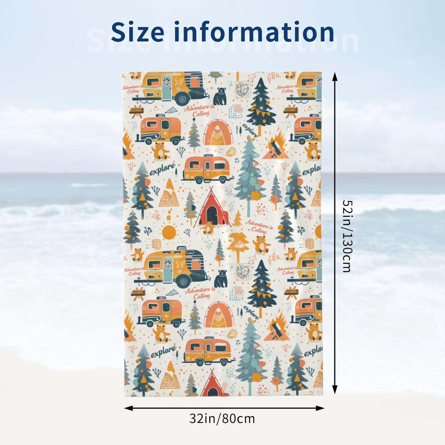 キャンプアドベンチャービーチタオル マイクロファイバー速乾  - Camp Towel Microfiber のレビューと価格