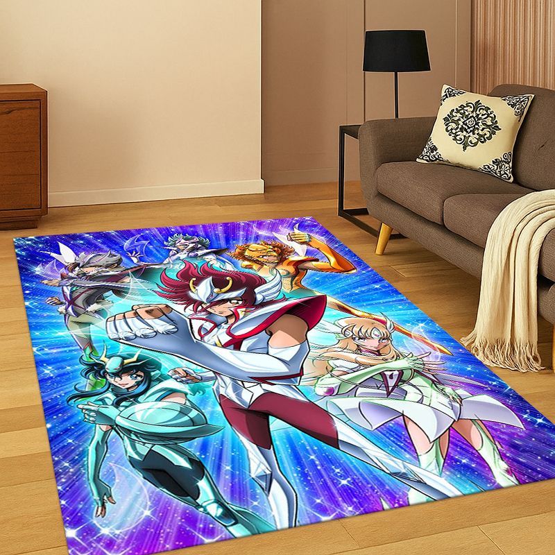 聖闘士星矢 アニメカーペット ラグ 寝室 リビングルーム ソ - Outdoor Camping Anime のレビューと価格