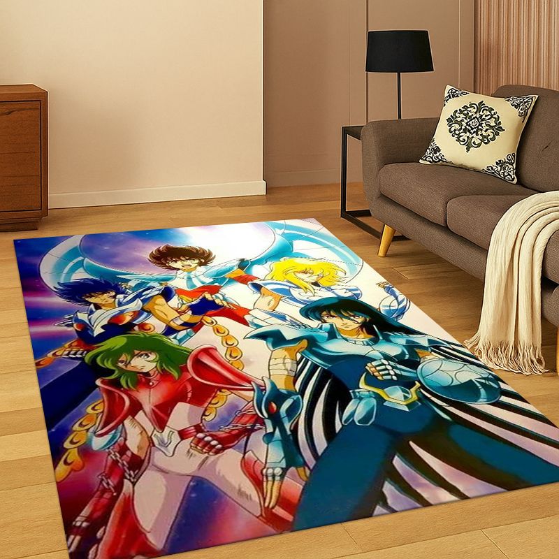 聖闘士星矢 アニメカーペット ラグ 寝室 リビングルーム ソ - Outdoor Camping Anime のレビューと価格