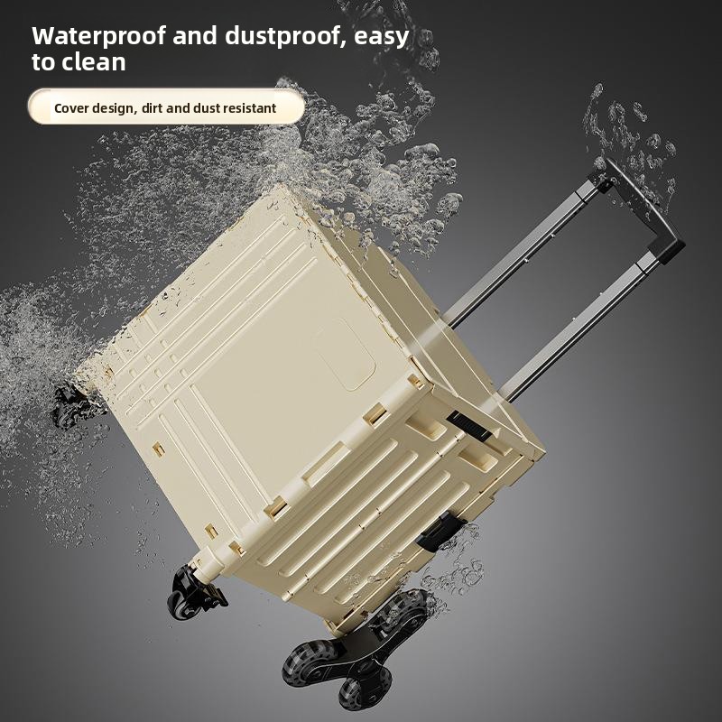ポータブルショッピングカート野菜購入階段登りキャンプ屋外収納 - Outdoor Camping Storage Box のレビューと価格